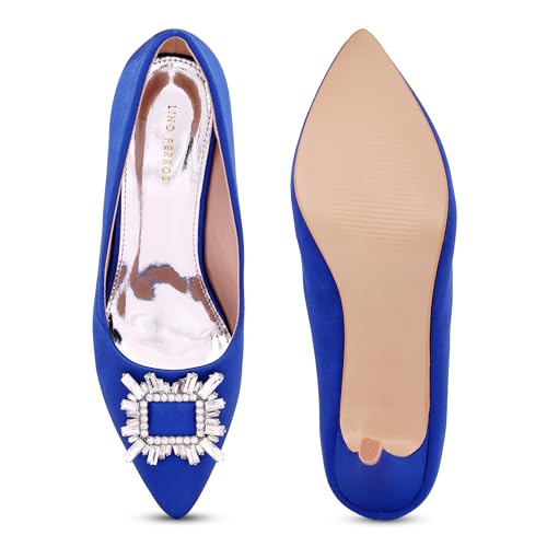Image of Lino Perros Womens Lino Perros Crystal Broach Pumps Heeled Sandal