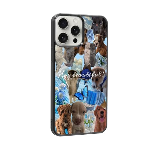qizjio Animal Collage Phone Case Shockproof Protective Dog Cat Cases for iPhone 16 Pro Max