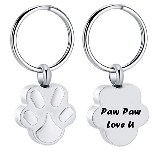 shajwo Cremation Jewelry Urn Keychain for Pet Human Ashes Dog Cat Keepsake Memorial Urn Keychain Ash Holder for Women Men3