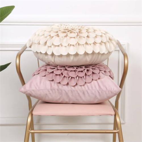 Housse de coussin chrysanthème jaune fait main patchwork luxe pour salon - 5