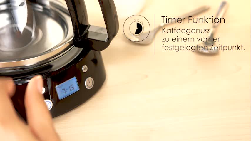 Melitta 1010-14, 215782 Filterkaffeemaschine (EASY Timer, Programmierbare Warmhaltezeit) Schwarz – Bild 8