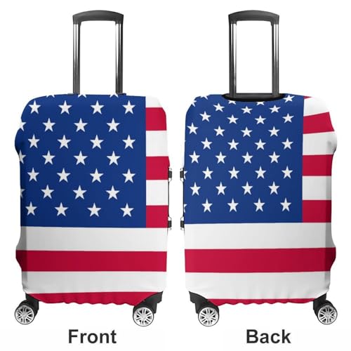 Carry On Luggage Cover Red Blue White American Flag (36) Anti Scratch Travel Luggage Covers for Suitcase Anti-Scratch Travel Suitcase Cover3