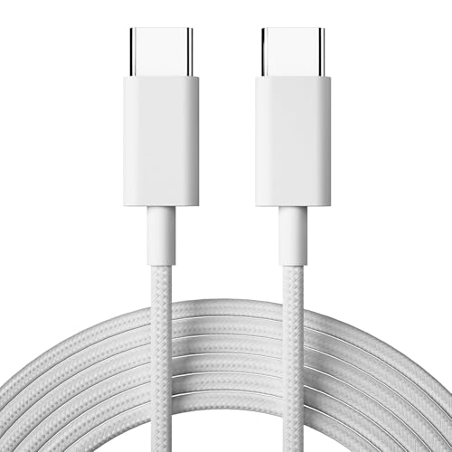 Image of Original USB-C to C Nylon Braided Cable Compatible with iPhone 16 /16 Plus /16 Pro /16 Pro Max,15 /15 Plus /15 Pro /15 Pro Max,Samsung Galaxy S24 /S23 /S22 /S21 FE