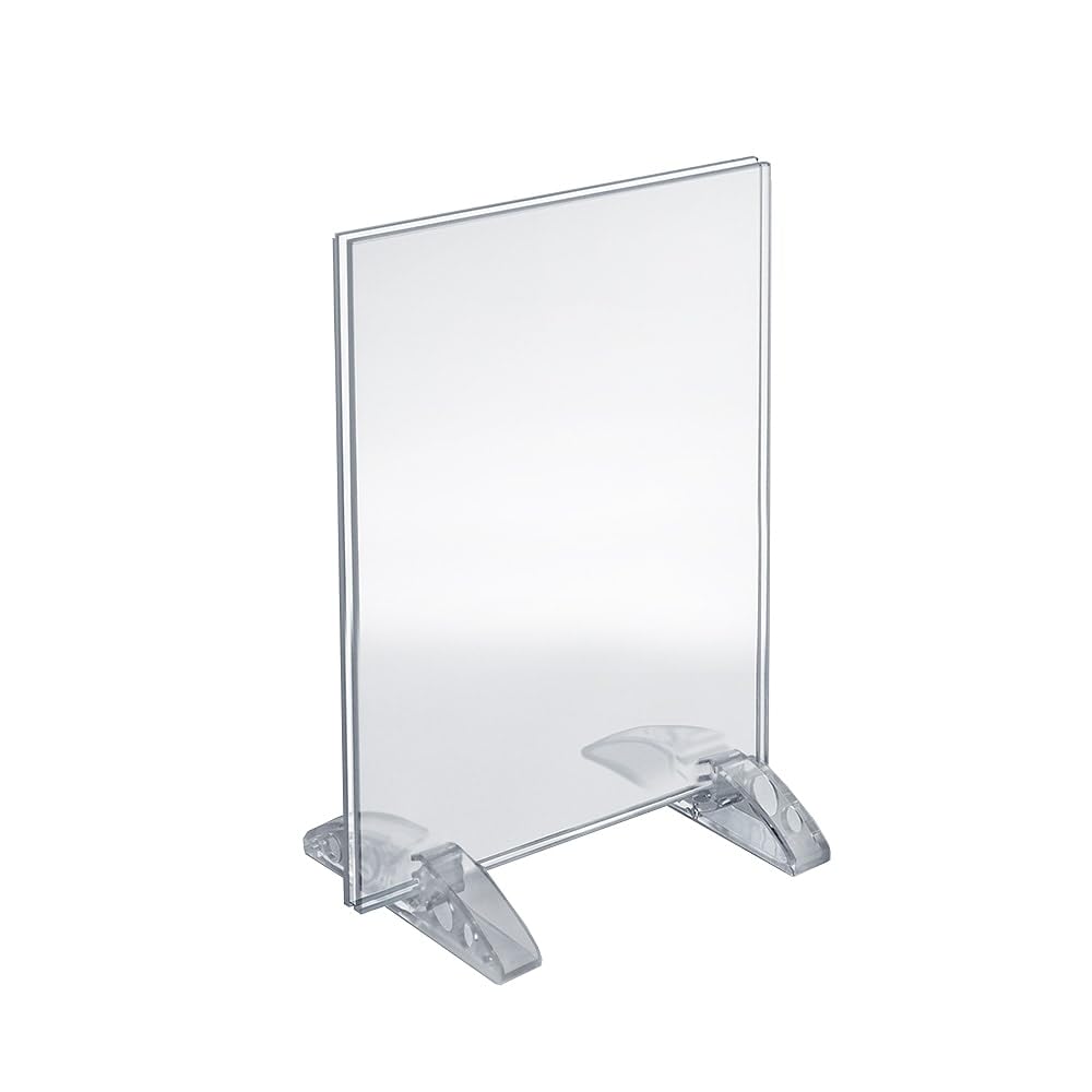 Azar Displays 8.5 in x 11 in Vertical or Horizontal / Clear / 1 Store Sign Holders