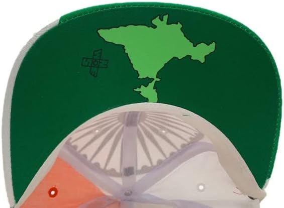 Miniatura 3 de Global Caps, Inc. Gorra de bandera de la India, Bandera blanca, verde y naranja de la India