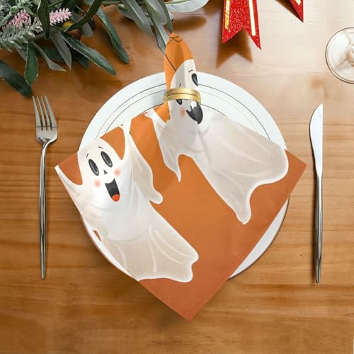 Servilletas de Tela Halloween Multicolor 20x20 pulg Set 6 miniatura 3