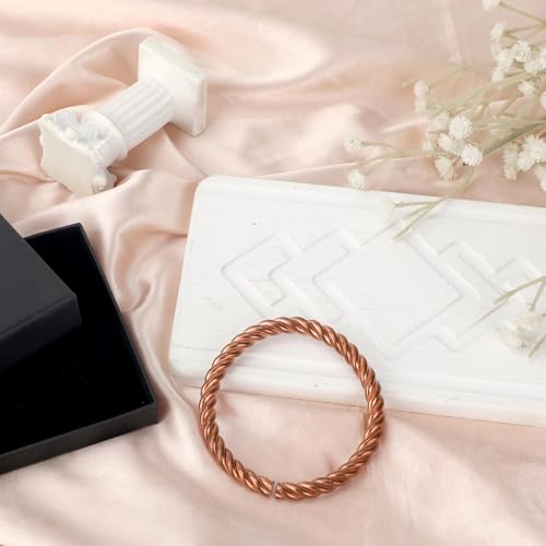 Tensor Bracelet, Adjustable Open Design Handmade Solid Copper Twisted Bangle Pure Copper Tensor Ring Bracelet Health Jewelry Gift Women Men4