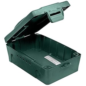 Masterplug Weatherproof Electric Box for Outdoors, 345 x 220 x 126.5 mm, Green