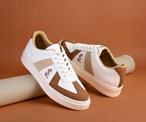 Image of LOUIS STITCH Men's Casual Lightweight Lace-Up Low-Top Sneakers for Men| Cushioned Comfort | Lightweight & Comfortable Casual Lace-Up Shoes | LSP-SNK-AVI-Lace-Ups