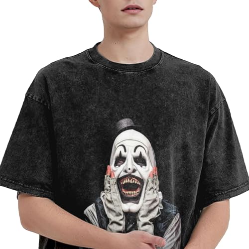 Terrifier Shirt， Street Retro T-Shirt Short Sleeved Adult Teenager2