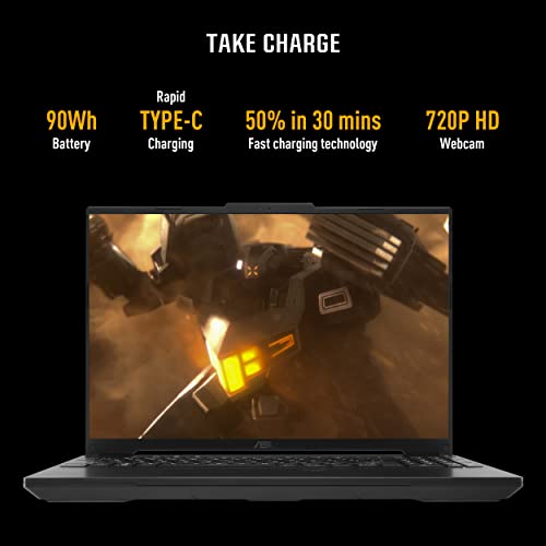 Image of ASUS TUF Gaming A16 Advantage Edition, AMD Ryzen 7 7435HS Gaming Laptop(AMD Radeon RX 7600S-8GB /95W TGP /16GB RAM /512GB SSD /FHD+ /16 inch /144Hz /Backlit KB /90WHr /Windows 11 / /Off Black /2.20 Kg)FA617NSR-RL083W