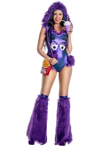 Party King Women's Adult Purple Milkshake Monster Costume - Size Large