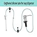 FLPMIX Extension Tube Kit for Kitchen Sink Soap Dispenser - Silicone Anti-Leak Antifreeze Soap Dispenser Tube (47”), Hidden Under The Counter, No Need to Refill Vials!