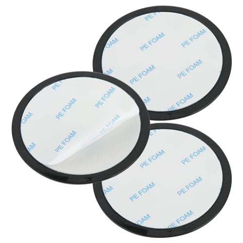 3 Pack 8CM Disques de Fixation Adhésifs pour Tableau de Bord, Support à Ventouse avec a Adhésif Résistant à la Chaleur Accessoire Universel pour Coiture...