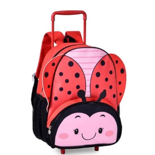 Mochila Escolar de Rodas Clio Pets Joaninha 15'' - Clio 2025