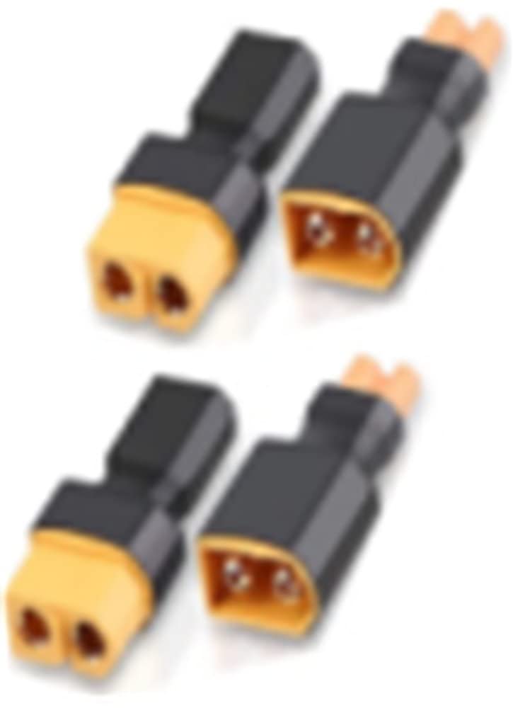 2Pair XT30 Connector XT60 to XT30 Plug for RC FPV Drone Car Lipo NiMH Battery Charger ESC