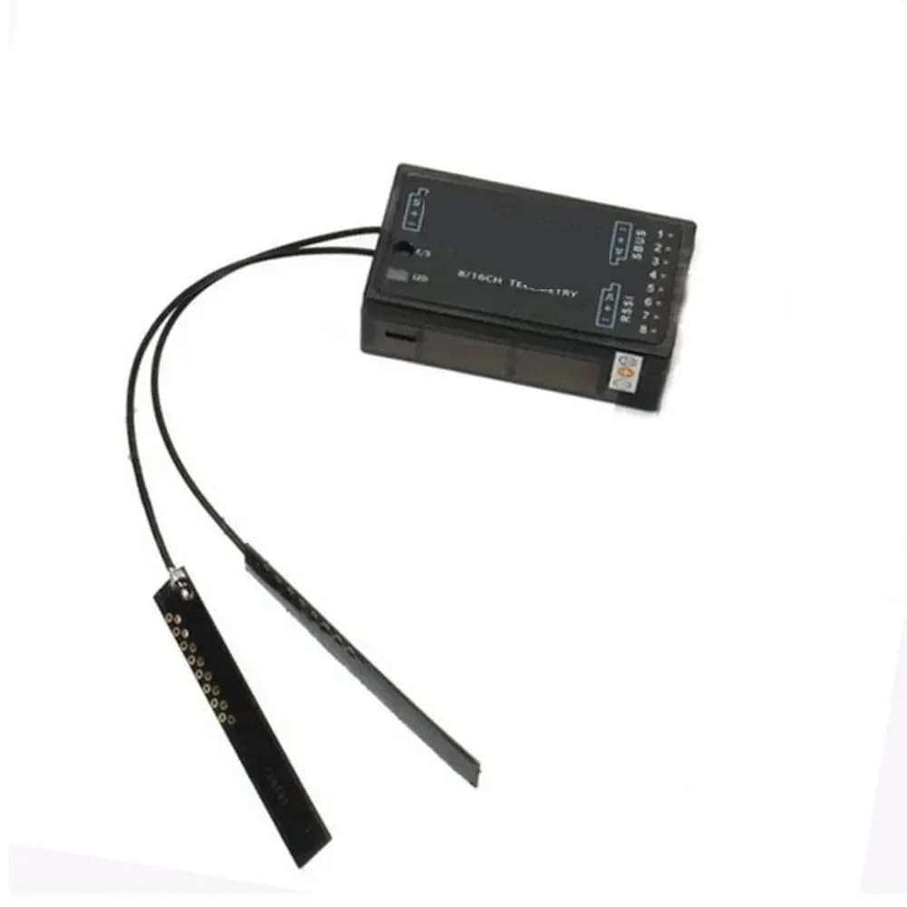 2025 para Receptor FR X8R de telemetría 8/16 Canales para RC, cuadricóptero y multicóptero Compatible con X7, X9D X12S