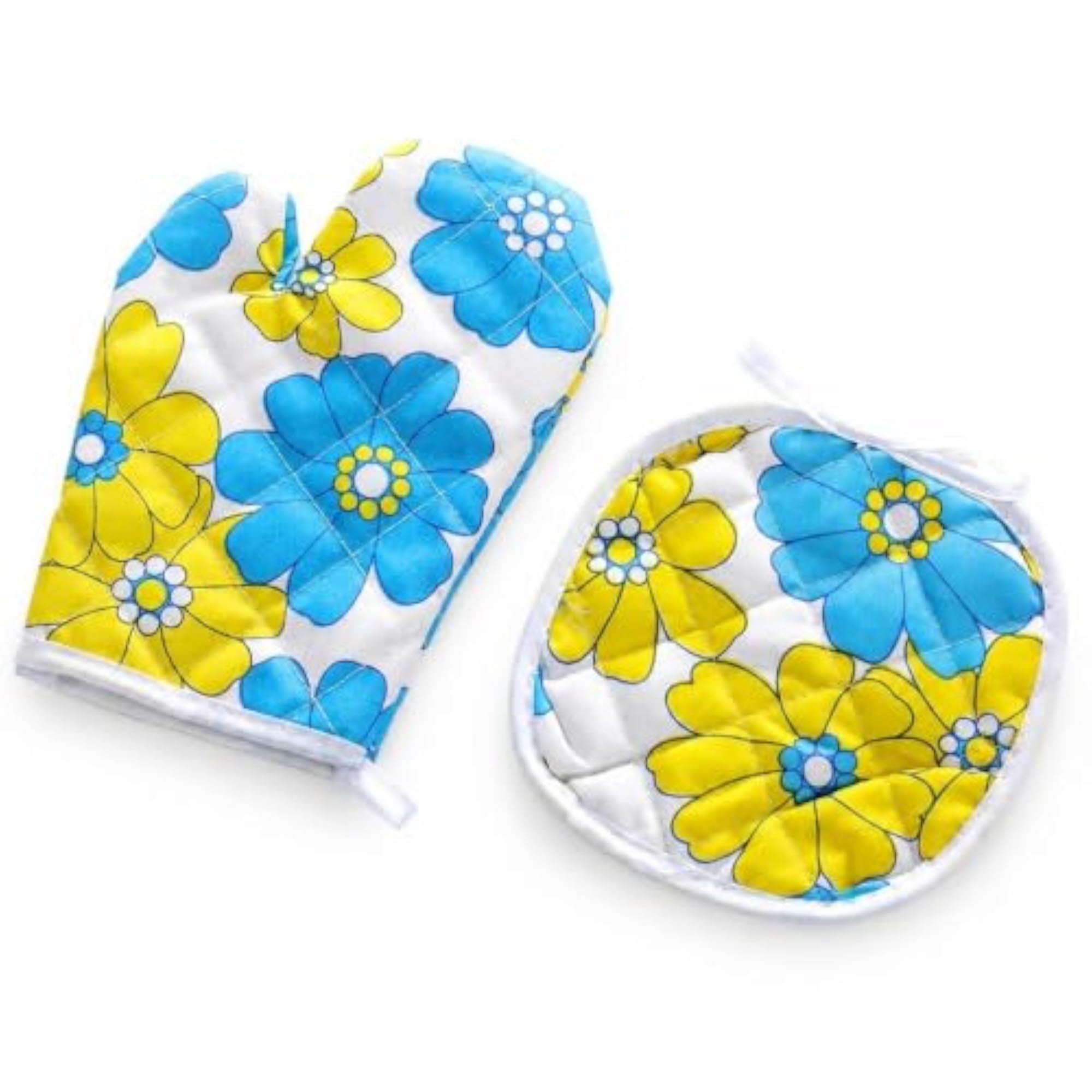 Heat Resistant Oven Mitts for Kitchen Baking, 2-Piece Set Gift