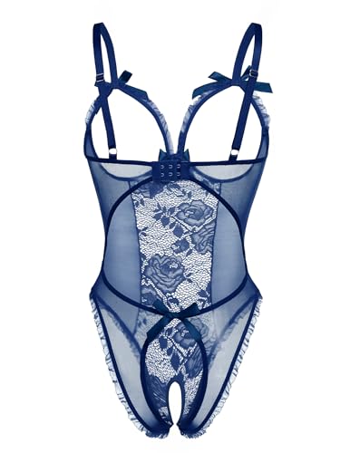 Image of Avidlove Women One Piece Lingerie Sexy Lace Babydoll Mini Bodysuit