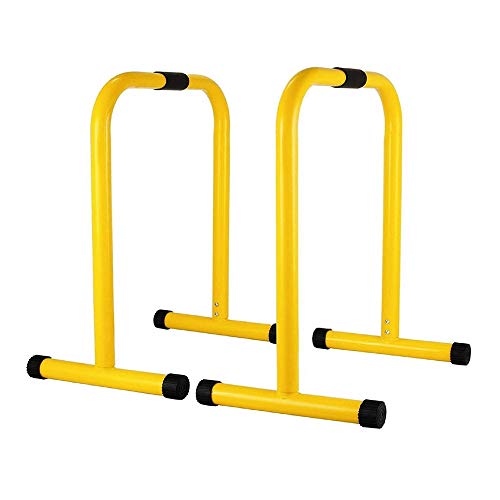 XRTJ Barras Paralelas Ajustable Dip Station para Calistenia y Entrenamiento Gimnasio con Asas Antideslizantes de Acero 80-100x64x38 cm
