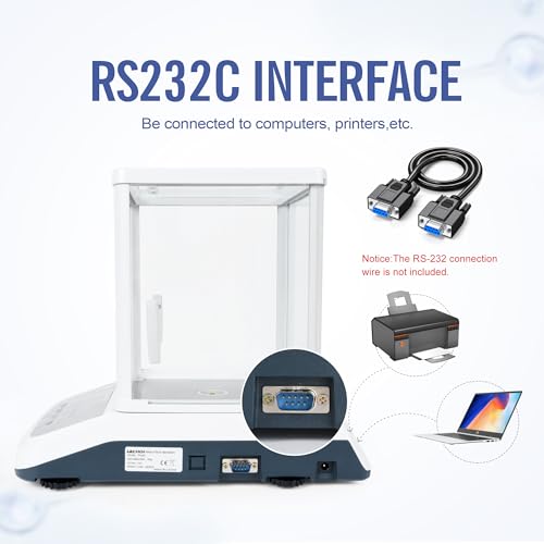 Image of Lab Analytical Balance 0.001g*100g Accuracy Precision Scale 0.001g | Lab Scale 0.001g Accuracy LCD Display With windshield RS232 Interface lab scale for pharmacy jewelry weighing