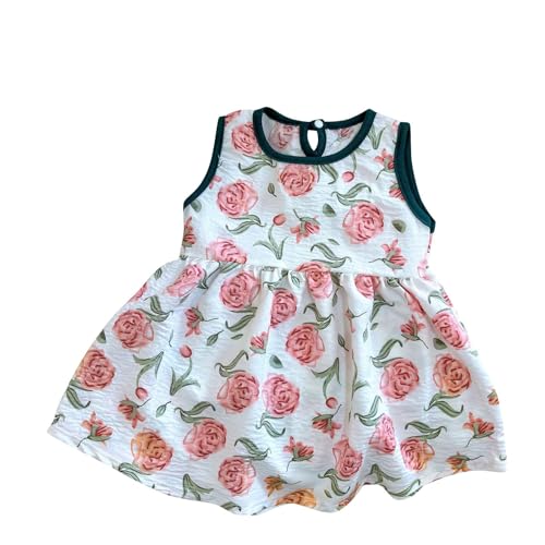 Kids Girl Boy Boat Neck Dresses for Kid Sleeveless Color Block Kawaii Ruched Mini Short Summer Fall Dresses 2025