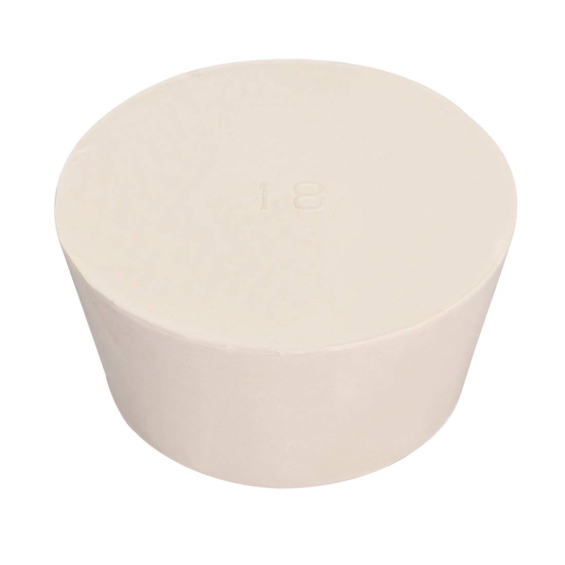 uxcell White Tapered Shaped Solid Rubber Stopper for Lab Tube Stopper Size 90-100mm 1pcs