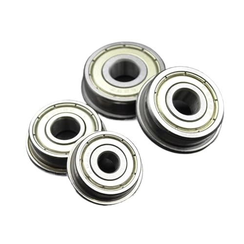 Roulement à billes MF105 avec collerette pour fixation axiale stable
