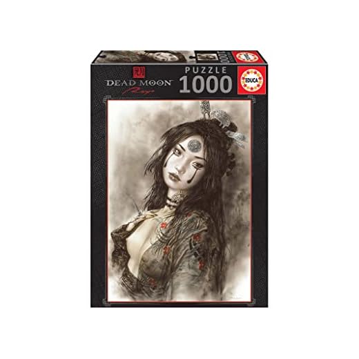 Educa - Dead Moon, Luis Royo , Puzzle de 1,000 piezas , Medida aproximada: 48 x 68 cm , Incluye Fix Puzzle para colgar el puzzle una vez finalizado , A partir de 14 años (19267)