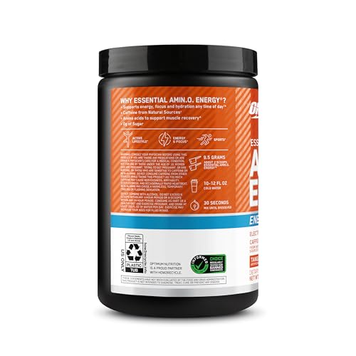 Optimum-Nutrition-Amino-Energy-Powder-Plus-Hydration-with-BCAA-Electrolytes-and-Caffeine-Tangerine-Wave-30-Servings-Packaging-May-Vary