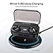 LETSCOM Wireless Earbuds, 100 Hours Playtime Waterproof Headphones with Wireless Charging Case, Bluetooth 5.0 HD Stereo Built-in Mic in-Ear Sports Earphones for Running Gym Home Office