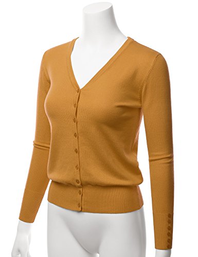 Image of LALABEE Women's V-Neck Long Sleeve Button Down Sweater Cardigan Soft Knit(S-XXL)