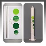 Silkes-Kerzenladen BASTEL-SET für Kommunionkerzen und Taufkerzen Motiv + Beschriftung ! MS 13