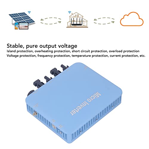 Micro Inverter, 120V 230V Solar Grid Tie Inverter IP65 Waterproof, DC to AC Control, Pure Sine Waving Inverter, MPPT Solar Input 20V-60V Output 80V-280V, for Solar System - Thumbnail 3