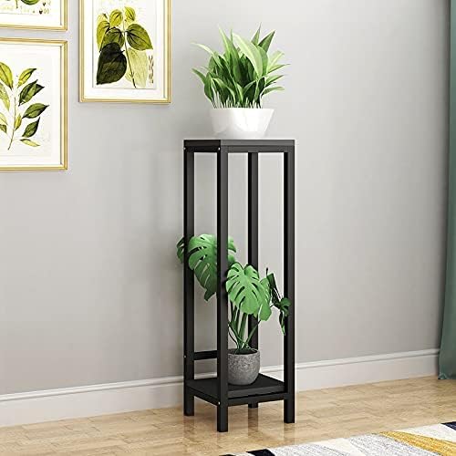 ANASIA HANDICRAFTS Two Tier Flower Pot Holder Planter Display Shelf for Living Room, European Style Vase Stand (Black+Black) (B0CXPWW33W) Amazon Price History, Amazon Price Tracker