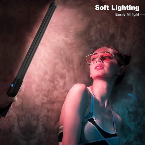 Image of Suicune Handheld Light Wand, RGB LED Video Light Stick for Photography, 20000mAh Rechargeable, 2700K-6500K, CRI95+, Full Color