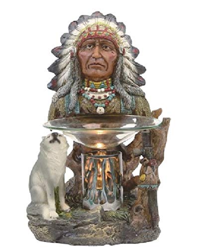 VCS Native Indian Polyresin Electric Tart/Oil Warmer with Dimmer Switch