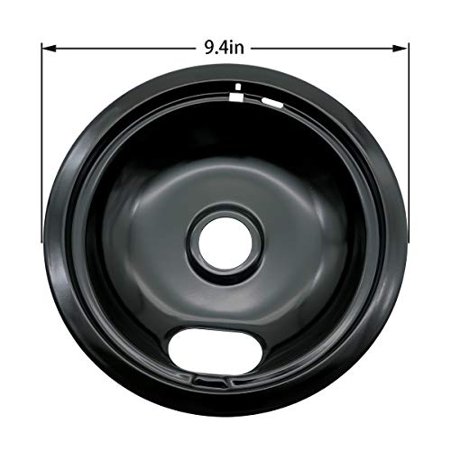 Siwdoy W10288051 Porcelain Drip Pan Bowls Compatible with Whirlpool Amana Crosley Frigi-daire, 2pcs 6\" 93169204b and 2pcs 8\" 93169205b, 4 Pack - Thumbnail 7