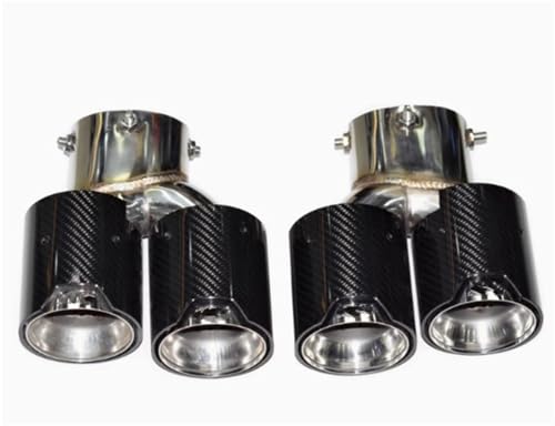 Tuyau d'échappement quadruple en carbone pour BMW G22 G23 G26 M440i 2019 Carbon A