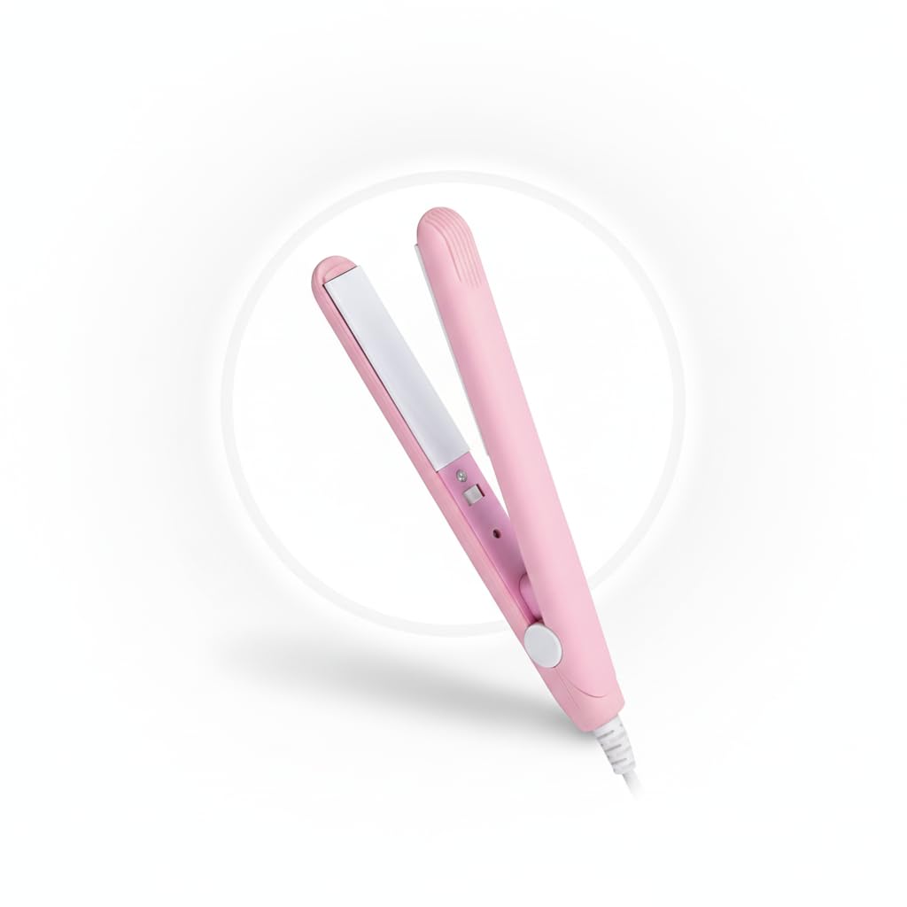 Mini Hair Straightener for Women & Men – Travel-Friendly Ceramic Flat Iron with Fast Heating – Portable Hair Styling Tool for Short Hair, Bangs & Touch-Ups – Lightweight & Compact Design (Blue)-image-11