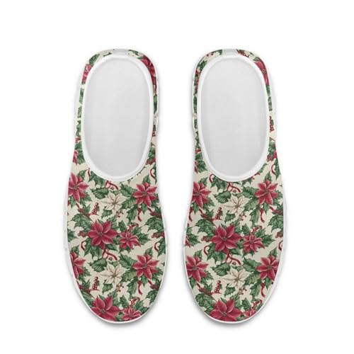 Image of Floral Sneakers for Women Colorful Art Shoes for Women Slip On Casual Work Shoes