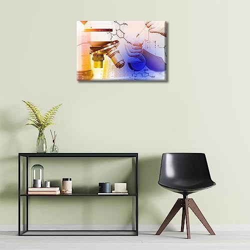 Image of TUMOVO Canvas Wall Art Medical Examination Poster Canvas Paintings Wall Art 1 Panel Medical Wall Decor for Living Room, Bedroom, Bathroom, Office. Framed Ready to Hang (12 inch Wx18 H)