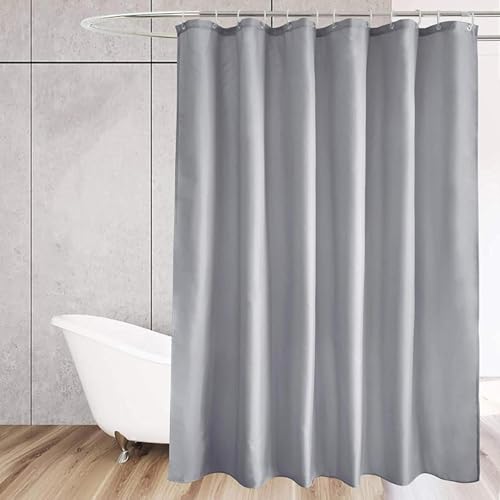 Cortina de ducha impermeable y resistente al moho lavable a máquina con ganchos incluidos 3