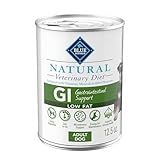 Blue Buffalo Natural Veterinary Diet GI Low Fat Gastrointestinal Support Wet Dog Food, Veterinarian's Prescription Required, Whitefish, 12.5-oz Can (Pack of 12)