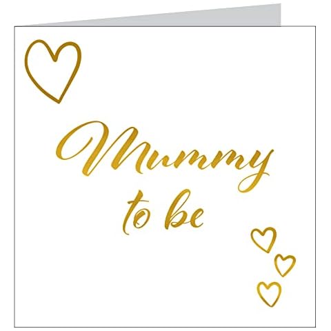 Mummy To Be GOLD FOILED TEXT AND HEARTS Cover
