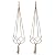 EBOOT 2 Pack 48 Inches Large Macrame Plant Hanger Rope to Hang Flower Pot Plant Holder for Indoor Outdoor Decorations, 4 Legs