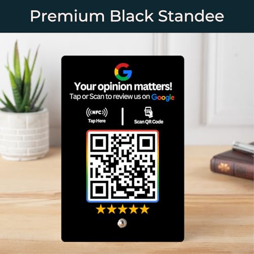 Review NFC Standee Black with NFC & QR Code by tinydabba - 2