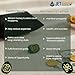 Jet Energized Green Jade Zibu Symbol Reiki Stones Set, Certified Healing Crystal for Luck, Abundance & Money, Pre-Energized Jade for Chakra Balance & Manifestation (Green Jade Abundance)