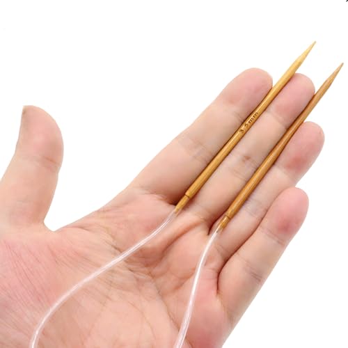 Zupayipa HUANZN-3D5M 3Pcs 3.5Mm Wooden Circular Knitting Needle Us Size 4 Round Knitting Needles 16 Inch thumb #3