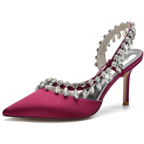 Escarpins sexy de soirée en satin rouge : finis les pieds fatigués au mariage